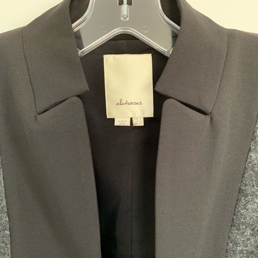 Elevenses Anthropologie Wool Blend Blazer Jacket 0 - Picture 4 of 8